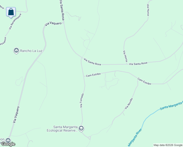 map of restaurants, bars, coffee shops, grocery stores, and more near 45354 Vía Tornado in Temecula