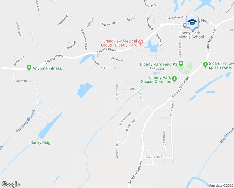 map of restaurants, bars, coffee shops, grocery stores, and more near 1033 Snowshill Circle in Birmingham