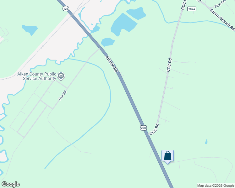 map of restaurants, bars, coffee shops, grocery stores, and more near 12366 Atomic Road in Beech Island