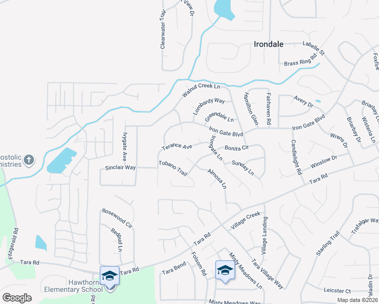 map of restaurants, bars, coffee shops, grocery stores, and more near 10411 Almosa Lane in Jonesboro