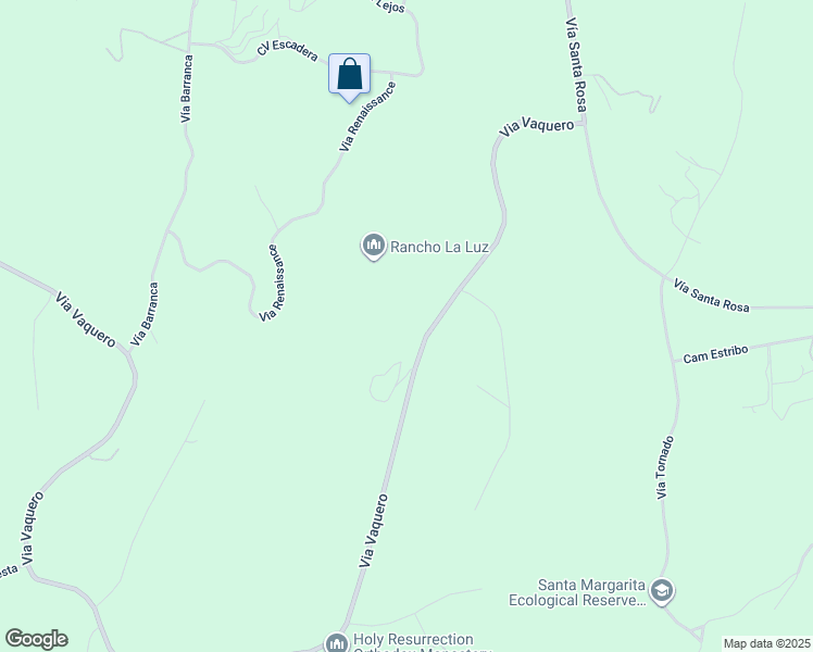 map of restaurants, bars, coffee shops, grocery stores, and more near 49375 Via Vaquero in Temecula