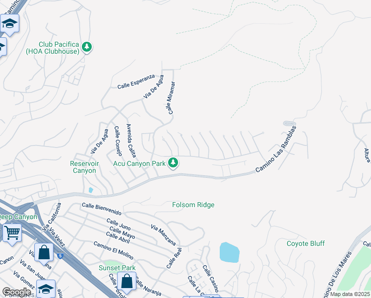 map of restaurants, bars, coffee shops, grocery stores, and more near 33801 Glocamora Lane in San Juan Capistrano