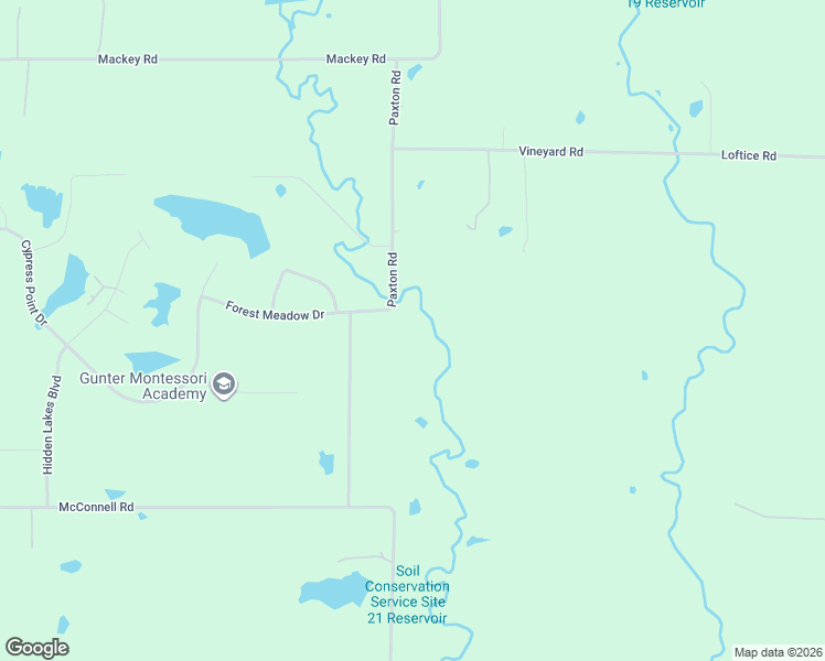 map of restaurants, bars, coffee shops, grocery stores, and more near 540 Paxton Road in Gunter