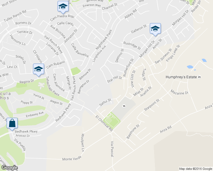 map of restaurants, bars, coffee shops, grocery stores, and more near 45038 Silver Rose Street in Temecula