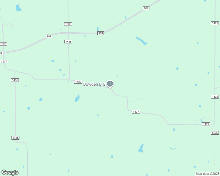 map of restaurants, bars, coffee shops, grocery stores, and more near County Road 1427 in Red River County