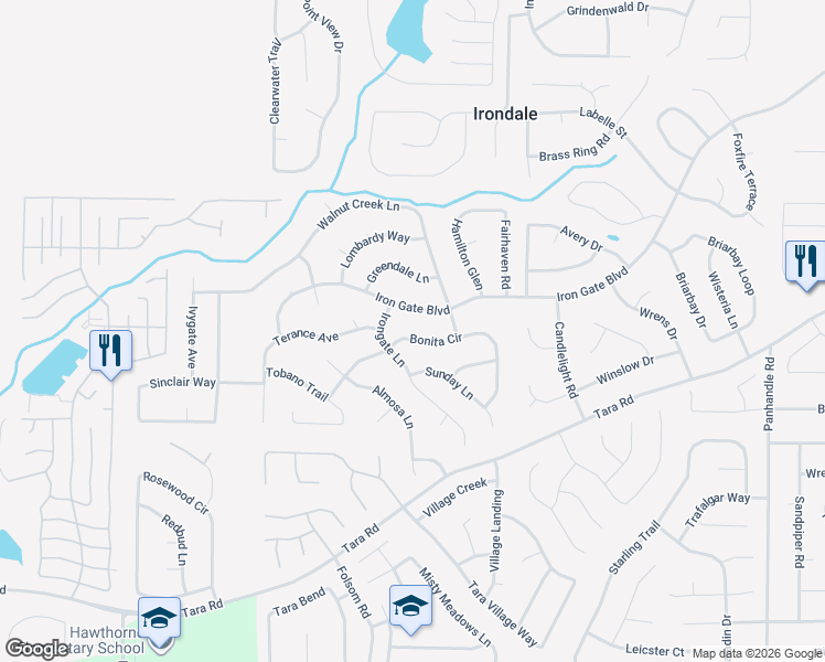map of restaurants, bars, coffee shops, grocery stores, and more near 1090 Bonita Circle in Jonesboro