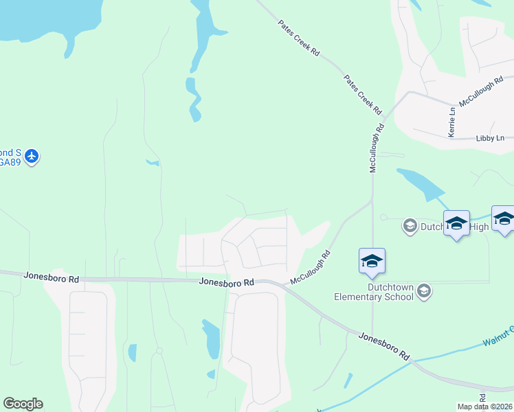 map of restaurants, bars, coffee shops, grocery stores, and more near 3262 Jonesboro Road in Hampton