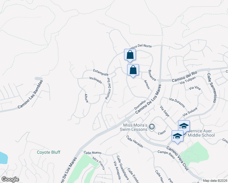 map of restaurants, bars, coffee shops, grocery stores, and more near 1352 Felipe in San Clemente