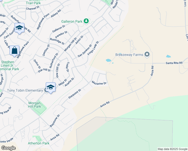 map of restaurants, bars, coffee shops, grocery stores, and more near 45097 Morgan Heights Road in Temecula