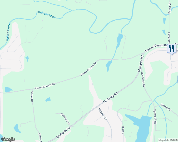 map of restaurants, bars, coffee shops, grocery stores, and more near 2124 Turner Church Road in McDonough