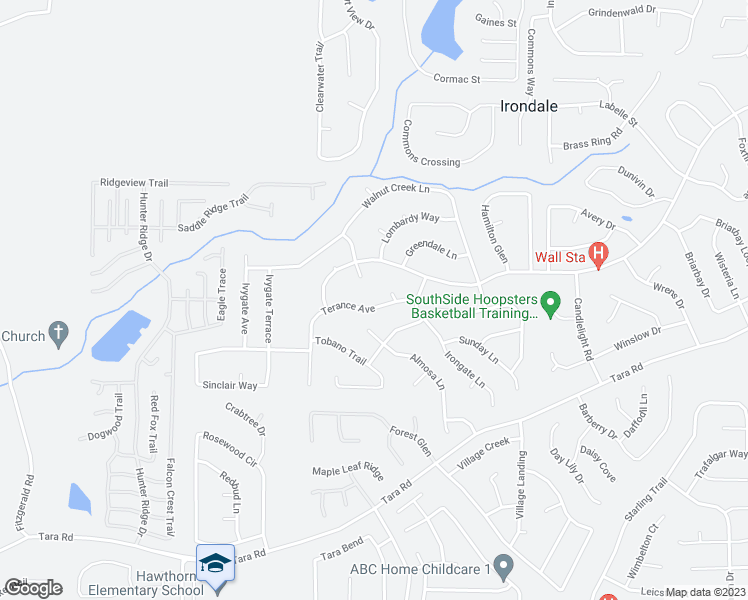 map of restaurants, bars, coffee shops, grocery stores, and more near 1012 Terance Avenue in Jonesboro