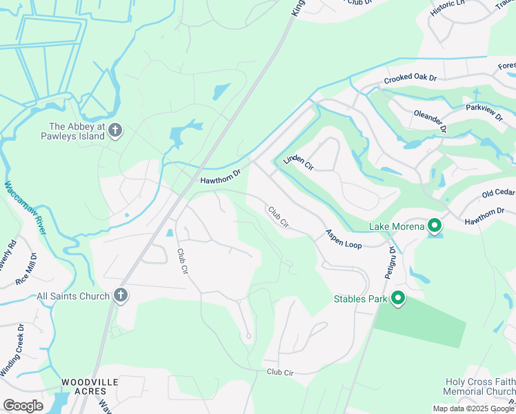 map of restaurants, bars, coffee shops, grocery stores, and more near 1789 Club Circle in Pawleys Island