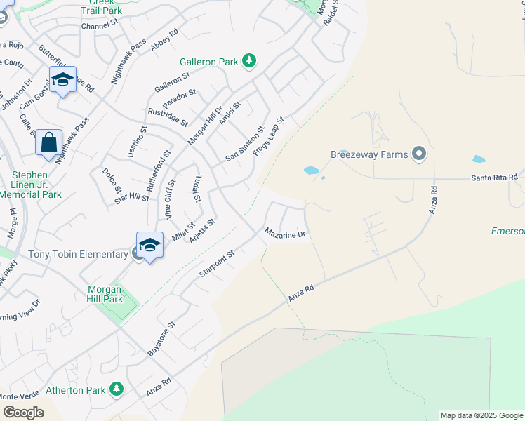 map of restaurants, bars, coffee shops, grocery stores, and more near 45097 Morgan Heights Road in Temecula