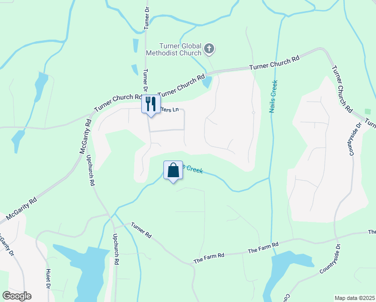 map of restaurants, bars, coffee shops, grocery stores, and more near 598 Trotters Lane in McDonough