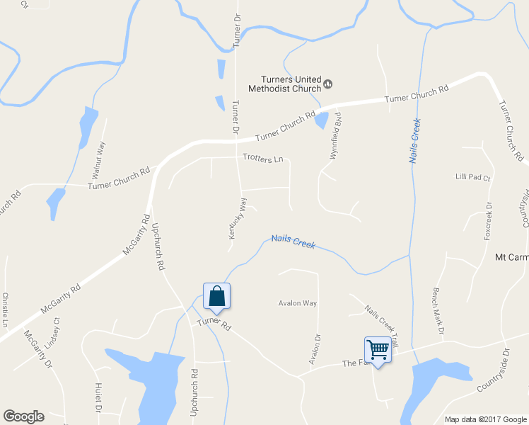 map of restaurants, bars, coffee shops, grocery stores, and more near 309 Rambling Court in McDonough