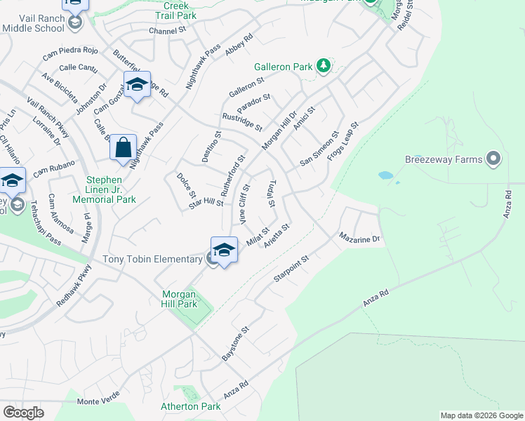 map of restaurants, bars, coffee shops, grocery stores, and more near 45018 Oakford Court in Temecula