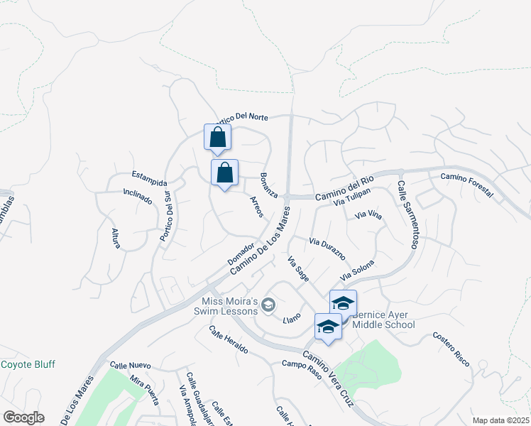 map of restaurants, bars, coffee shops, grocery stores, and more near 2903 Arreos in San Clemente