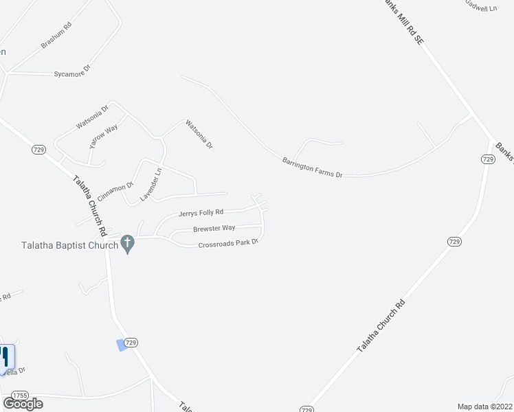 map of restaurants, bars, coffee shops, grocery stores, and more near 412 Jerrys Folly Road in Aiken