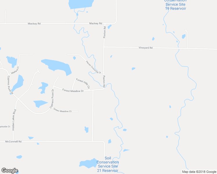 map of restaurants, bars, coffee shops, grocery stores, and more near 540 Paxton Road in Gunter