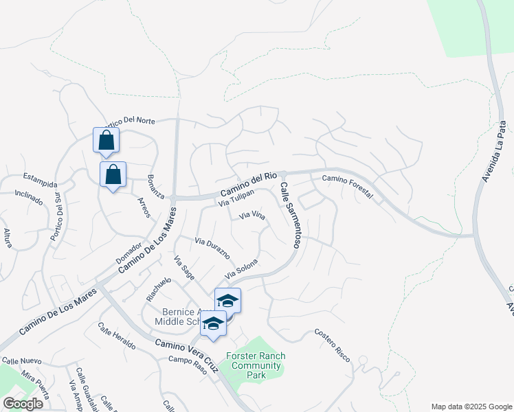 map of restaurants, bars, coffee shops, grocery stores, and more near 2102 Via Helecho in San Clemente