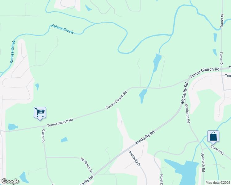 map of restaurants, bars, coffee shops, grocery stores, and more near 2119 Turner Church Road in McDonough