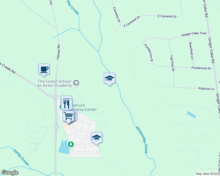 map of restaurants, bars, coffee shops, grocery stores, and more near in Fayetteville