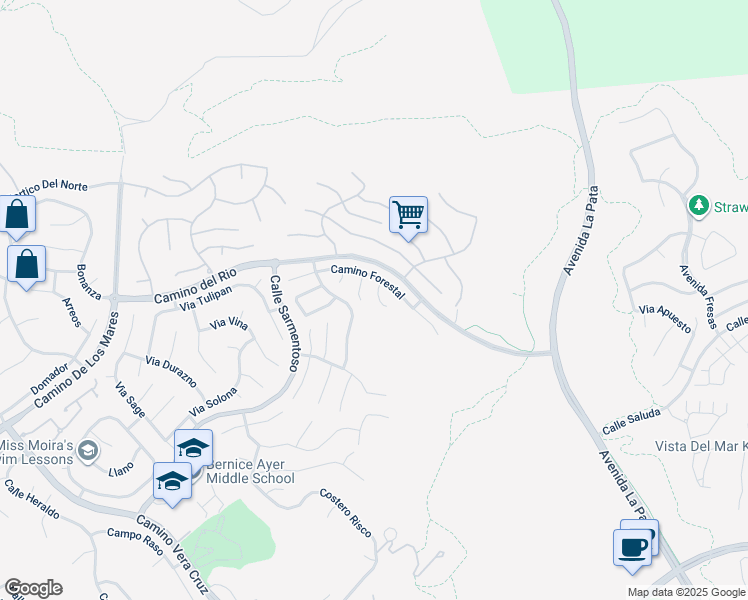 map of restaurants, bars, coffee shops, grocery stores, and more near 6009 Camino Tierra in San Clemente