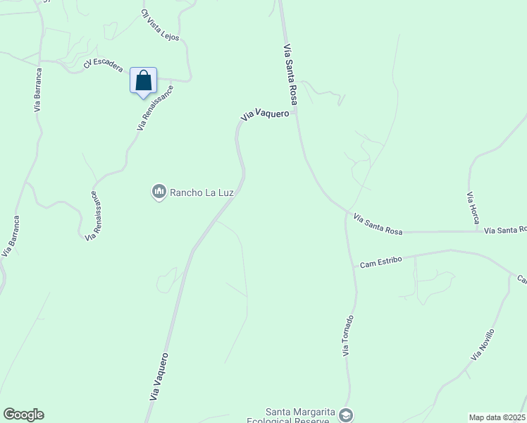 map of restaurants, bars, coffee shops, grocery stores, and more near 49650 Via Vaquero in Temecula