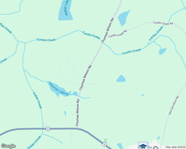 map of restaurants, bars, coffee shops, grocery stores, and more near 301 Thomas Wilson Road in Roopville