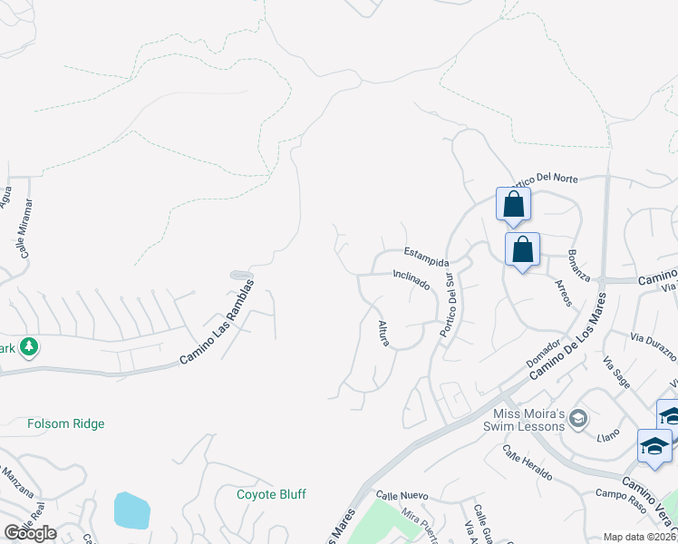 map of restaurants, bars, coffee shops, grocery stores, and more near 3163 Inclinado in San Clemente