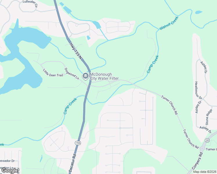 map of restaurants, bars, coffee shops, grocery stores, and more near 140 White Mountain Pass in McDonough