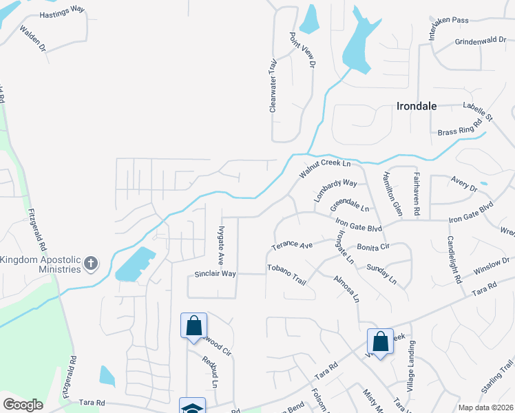 map of restaurants, bars, coffee shops, grocery stores, and more near 910 Walnut Creek Lane in Jonesboro