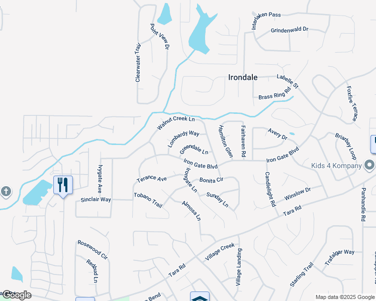 map of restaurants, bars, coffee shops, grocery stores, and more near 1049 Greendale Lane in Jonesboro