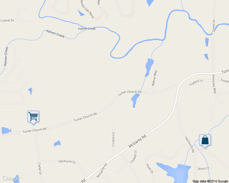 map of restaurants, bars, coffee shops, grocery stores, and more near 2119 Turner Church Road in McDonough