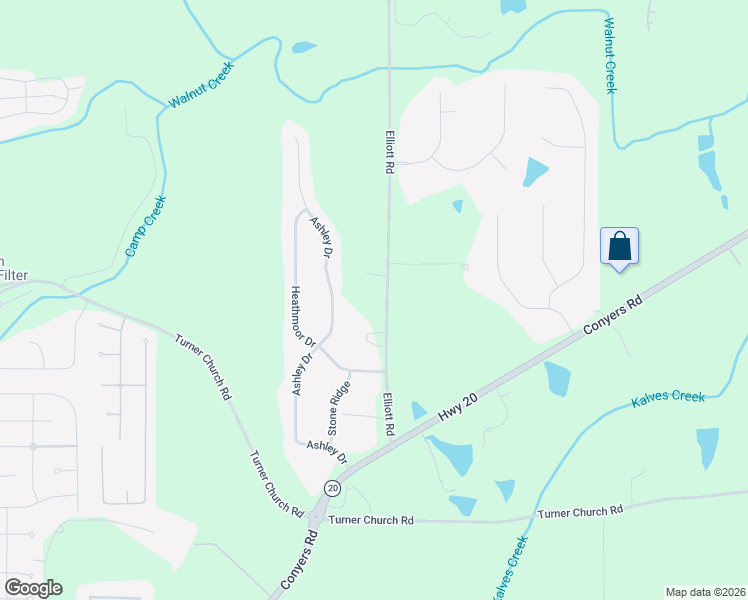 map of restaurants, bars, coffee shops, grocery stores, and more near 187 Elliott Road in McDonough