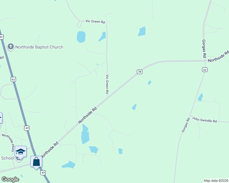 map of restaurants, bars, coffee shops, grocery stores, and more near 12550 Northside Road in Northport