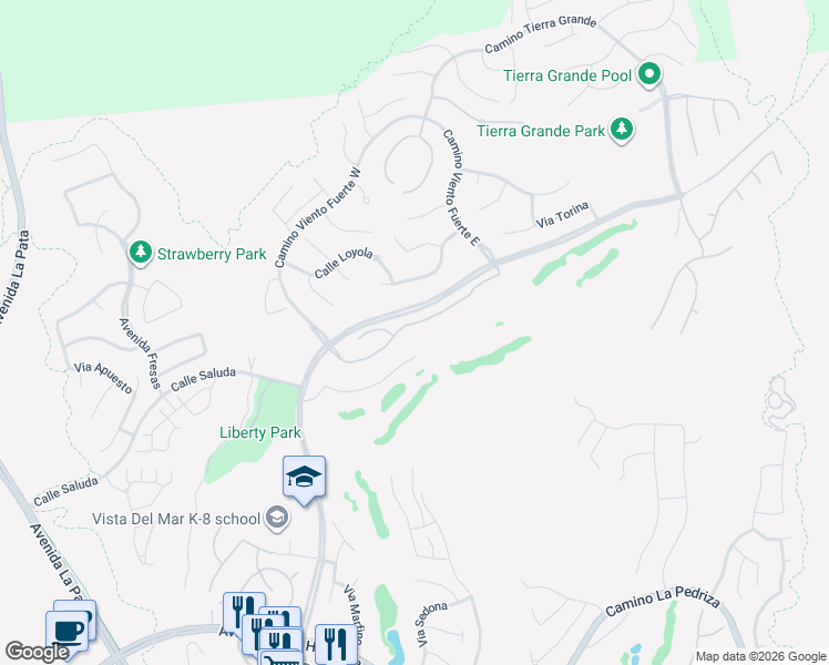 map of restaurants, bars, coffee shops, grocery stores, and more near 35 Calle Careyes in San Clemente