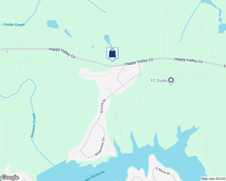 map of restaurants, bars, coffee shops, grocery stores, and more near 153 North Cove Drive in Newnan