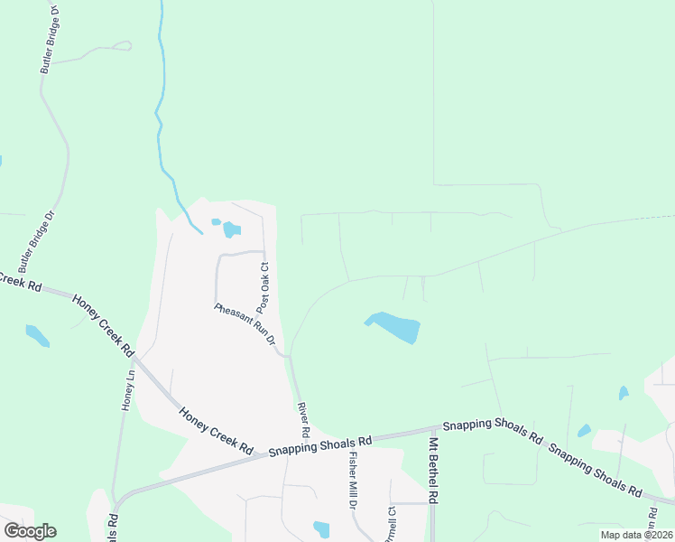 map of restaurants, bars, coffee shops, grocery stores, and more near 256 River Road in McDonough