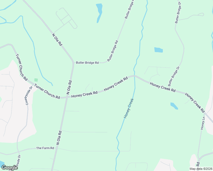 map of restaurants, bars, coffee shops, grocery stores, and more near 155 Honey Creek Road in McDonough