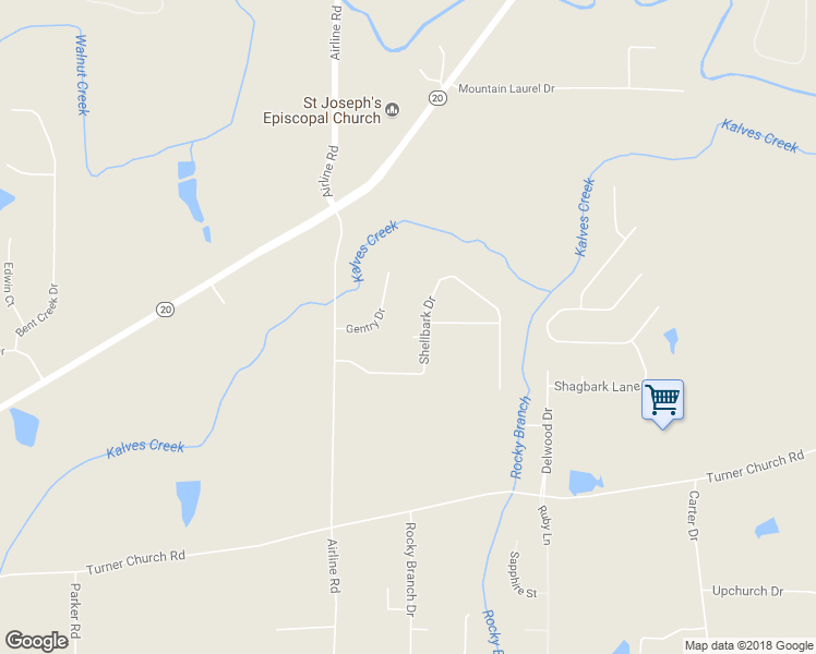 map of restaurants, bars, coffee shops, grocery stores, and more near 1204 Corkwood Circle in McDonough