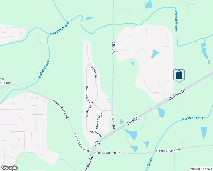 map of restaurants, bars, coffee shops, grocery stores, and more near 187 Elliott Road in McDonough