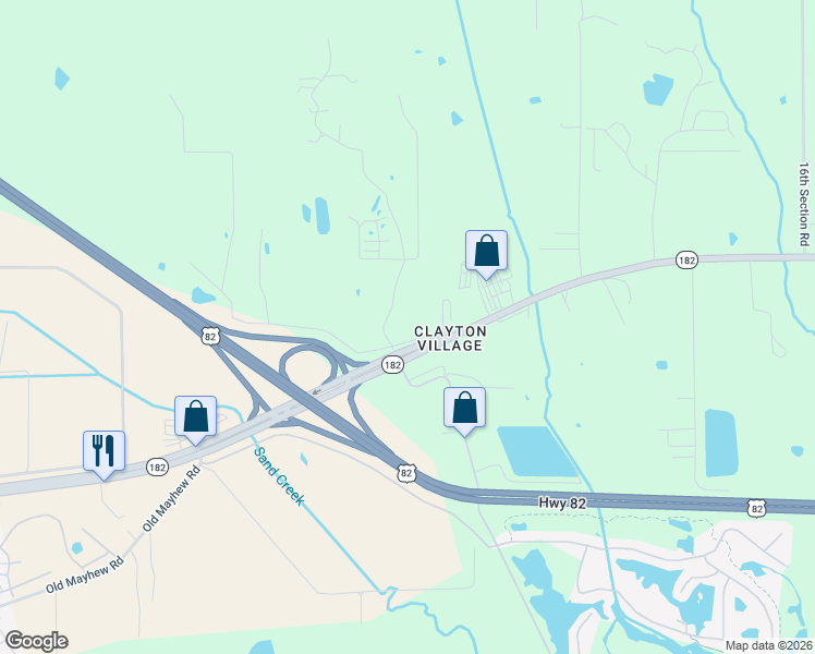 map of restaurants, bars, coffee shops, grocery stores, and more near 12919 Highway 182 in Starkville