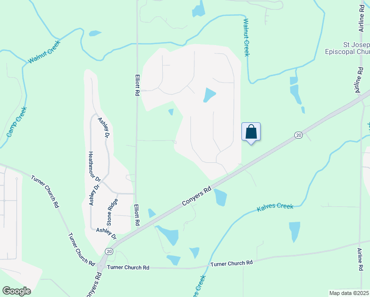 map of restaurants, bars, coffee shops, grocery stores, and more near 1114 Sutton Drive in McDonough