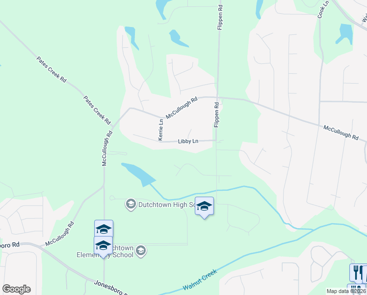 map of restaurants, bars, coffee shops, grocery stores, and more near 111 Libby Lane in Stockbridge