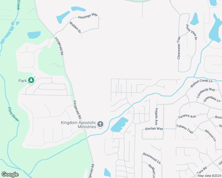 map of restaurants, bars, coffee shops, grocery stores, and more near 2826 Ridgeview Trail in Jonesboro