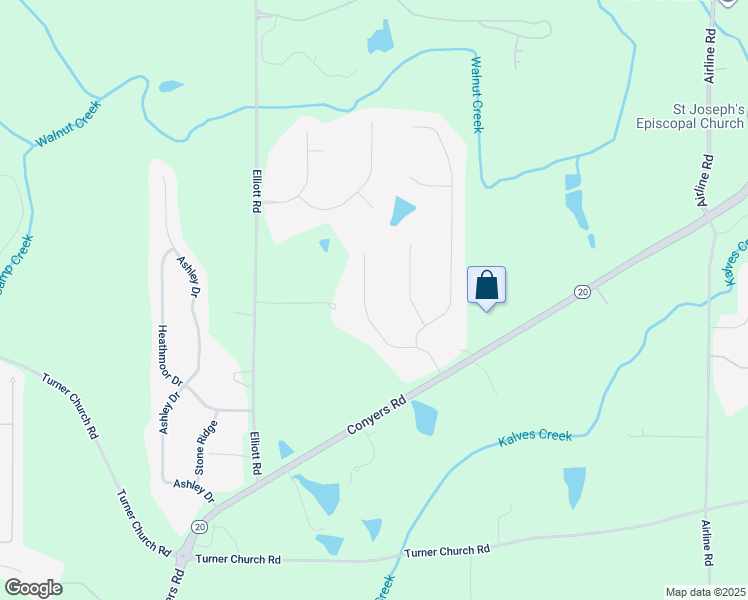 map of restaurants, bars, coffee shops, grocery stores, and more near 1114 Sutton Drive in McDonough