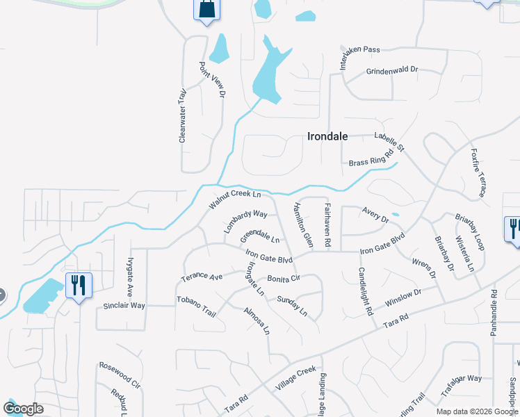 map of restaurants, bars, coffee shops, grocery stores, and more near 1070 Lombardy Way in Jonesboro