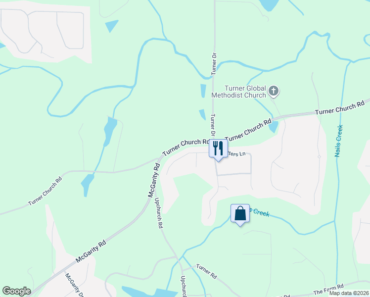 map of restaurants, bars, coffee shops, grocery stores, and more near 533 Trotters Lane in McDonough