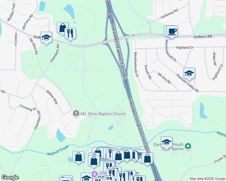 map of restaurants, bars, coffee shops, grocery stores, and more near in McDonough